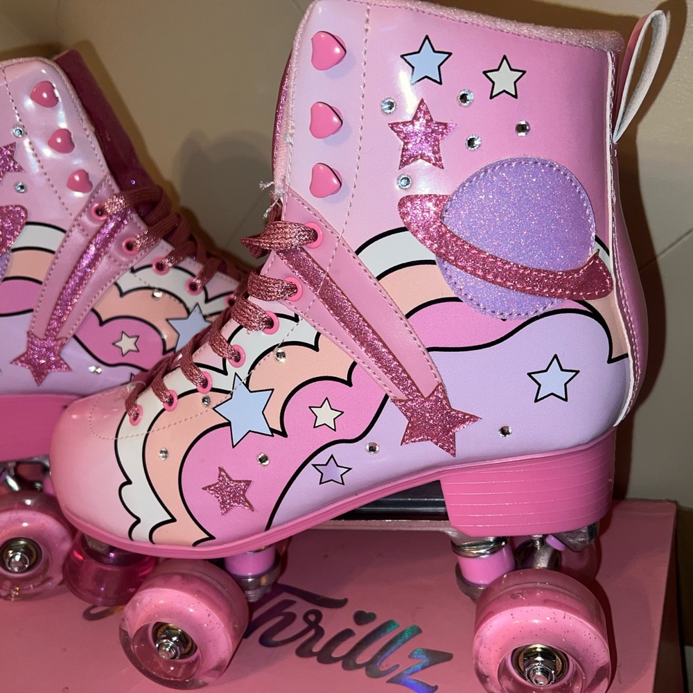 Sugar Thrillz Groovy Galaxy roller skates women’s 9 - Picture 4 of 9